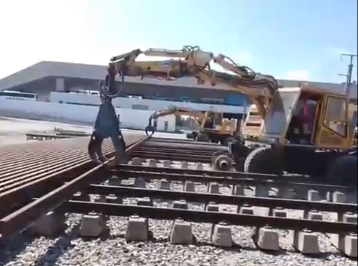 Travaux ferroviaires sur voie