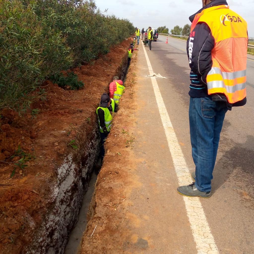 Assemblage d'un dalot préfabriqué